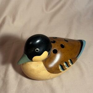 Brown and Tan Duck Pencil Holder for Office Organization